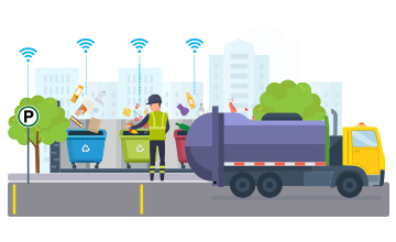LoRa-based smart city waste management