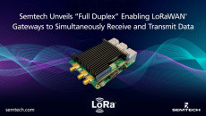 Semtech Unveils LoRa® Corecell Reference Design for Full Duplex Gateway Applications Enabling LoRaWAN® Gateways to Receive and Transmit Data Simultaneously