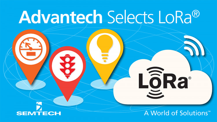 Semtech LoRa™ Wireless RF Technology Selected for Advantech’s M2.COM Internet of Things Sensor Platform