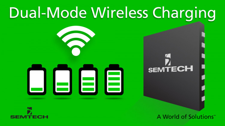 Semtech Wireless Charging Platform Offers Dual Mode Medium Power Compatibility for Latest Quick Charging Devices
TS80K Wireless Charging ICs support WPC Q1.2 and PMA SR1E medium power 15W standards