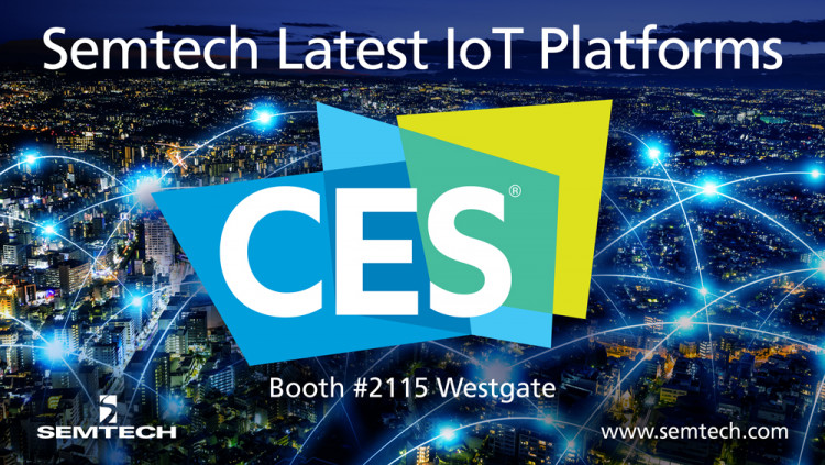 Semtech Exhibiting the Latest Internet of Things Platforms at CES 2018
Demonstrations will showcase Semtech's LoRa Technology, LinkCharge and Neo-Iso platforms