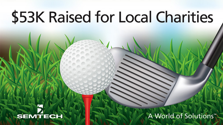 Semtech Charity Golf Tournament Yields over $50,000 for Two Ventura County Charities
Semtech – headquartered in Camarillo – donated proceeds from its annual charity golf tournament to Big Brothers Big Sisters of Ventura County and RAIN Communities, In