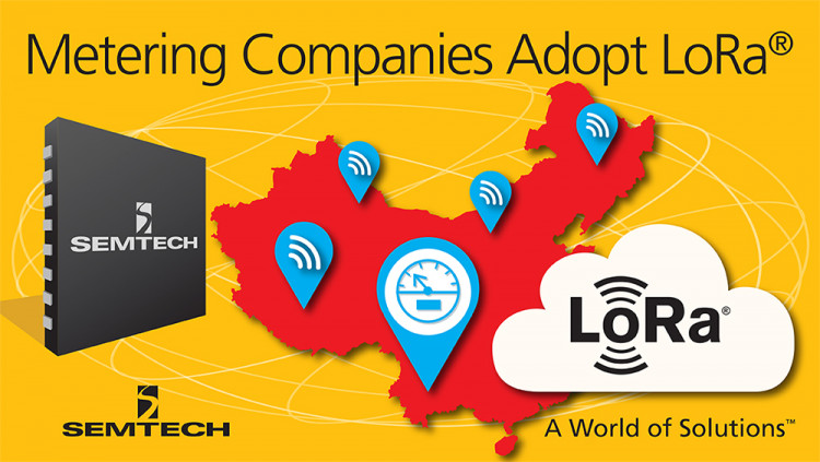 Semtech LoRa™ Wireless RF Technology Adopted by Metering Companies throughout China
LoRa RF technology’s unique feature set offers cost-optimized, scalable solution for automated metering services
