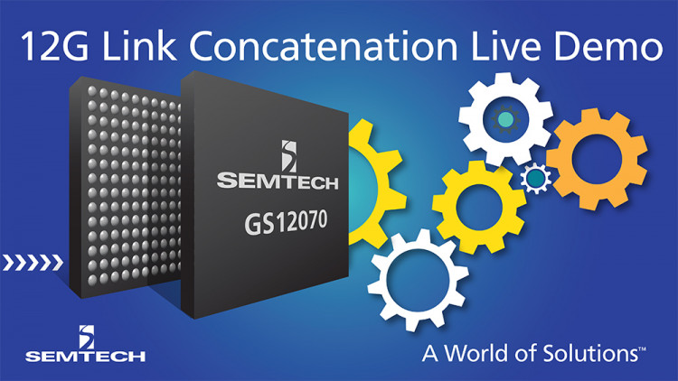 Semtech Delivers Industry’s First Solution for Transporting up to Eight HDTV SDI Signals Across a Single 12G SDI Link
Solution featured in Semtech’s 12G link concatenation live demo at IBC 2016