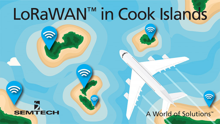 Semtech LoRa® Wireless RF Technology Featured in New South Pacific Region IoT Network
LoRa Alliance™ Members KotahiNet and Loriot deploy LoRaWAN™ network in the Cook Islands