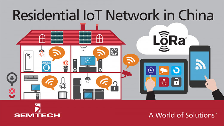 Semtech LoRa Technology Enables IoT Services in China’s Largest Private Telecom Network
Dr. Peng Group deploying LoRa network expected to cover 100 million homes and 300 million people