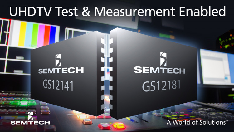 Semtech Enables Leader Electronics’ UHDTV Test and Measurement Platform with Next Generation 12G UHD-SDI Interface Product Portfolio
Leader Electronics uses Semtech’s 12G UHD-SDI retiming cable equalizer and cable driver to enable its UHDTV waveform m