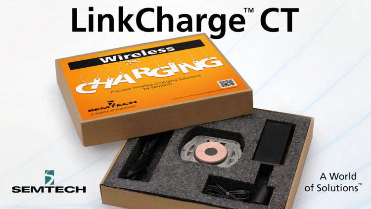 Semtech Delivers Wireless Charging Solution with LinkCharge™ CT
LinkCharge CT expected to help accelerate wireless charging adoption by public enterprises and venues; only device with dual mode standards compliance and compatibility with faster charging