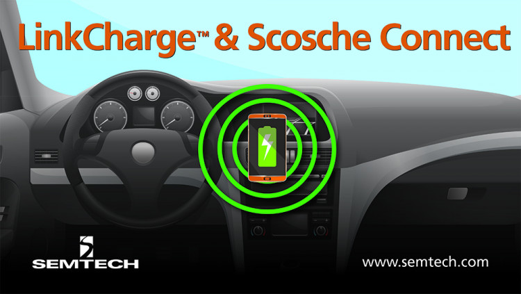 Semtech’s LinkCharge Enables Wireless Charging in Vehicles, Homes and Offices
Innovative wireless charging solution lets consumers charge multiple mobile devices with ease and convenience