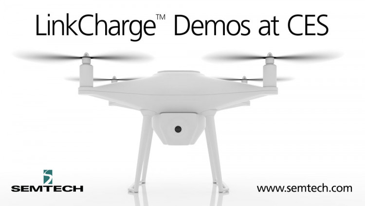 Semtech Demonstrates Advanced LinkCharge™ Wireless Charging Applications Beyond Smartphones
A wide ranging of wireless charging applications showcased including robotic vacuum cleaner, drone and outdoor surveillance equipment