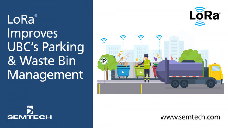  Semtech’s LoRa Technology Improves Canadian University’s Parking Congestion and Waste Management System