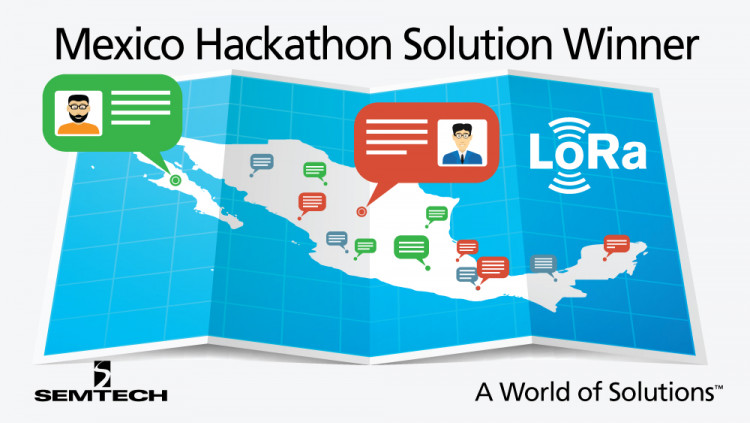 LoRa®-based Solution Won First Prize in Mexico Hackathon Aimed at Combating Poverty
Team Brainiacs from Guanajuato, Mexico won one million pesos for Nodi, a free communication service for remote communities based on Semtech LoRa® wireless RF technology