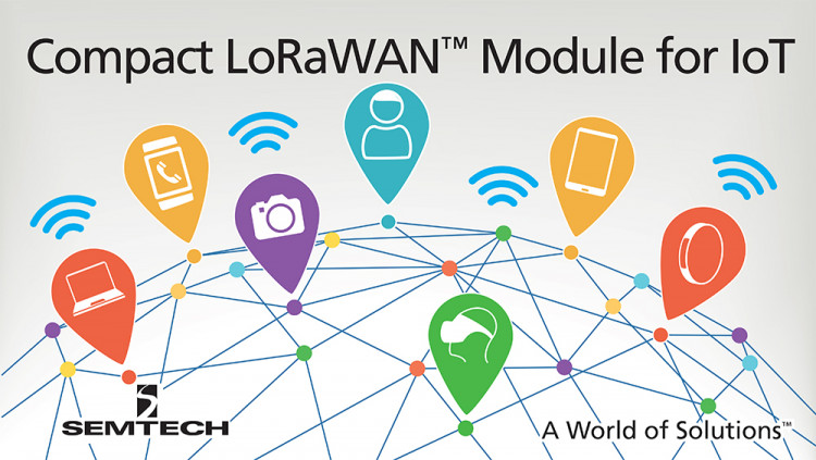 Semtech LoRa® RF Technology for IoT Used in Compact Wireless Module from Murata
Low cost module equipped with a LoRa SX1276 transceiver caters to IoT and M2M applications, including smart metering, wearable devices and tracking solutions