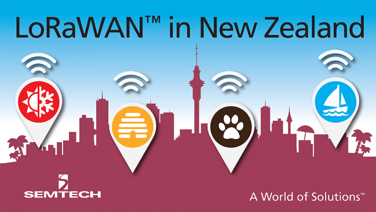 Semtech LoRa® Technology Selected for New IoT Network in New Zealand
LoRa Alliance™ Members KotahiNet and Loriot deploy a LoRaWAN™-based network in New Zealand covering more than half the population in a matter of months