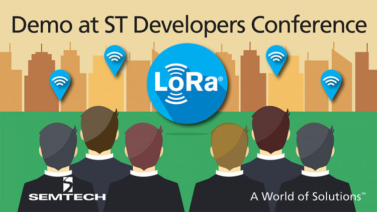 Semtech Demonstrates LoRa® Technology Solution for IoT at ST Developers Conference
Semtech’s LoRa Wireless RF Technology enables IoT networks and applications worldwide