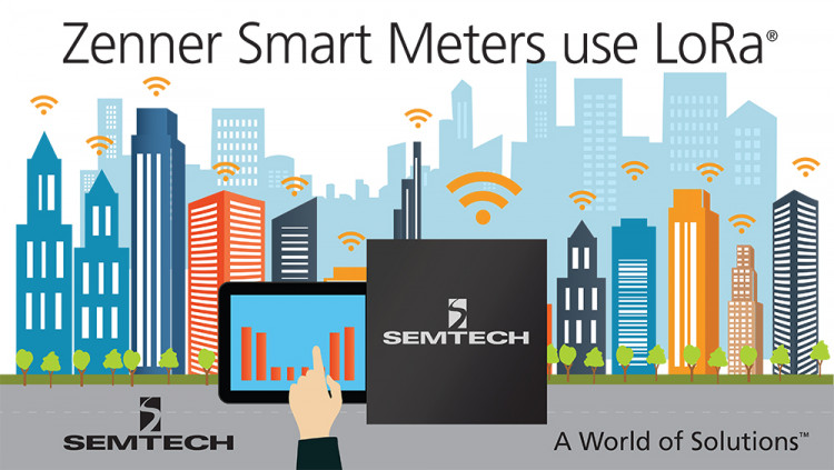 Semtech LoRa® Wireless RF Platform Used in Zenner Smart Measuring Solutions for the Internet of Things
Semtech and Zenner technologies expect to accelerate integration of metering and intelligent building solutions with low power, wide area networks inte