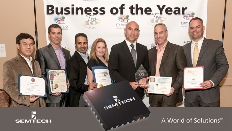 Semtech Named Business of the Year at the 49th Annual City of Camarillo Community Awards