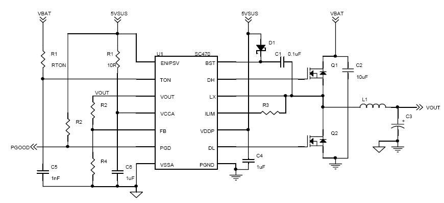 SC470 | Synchronous Buck Power Supply Controller | Semtech
